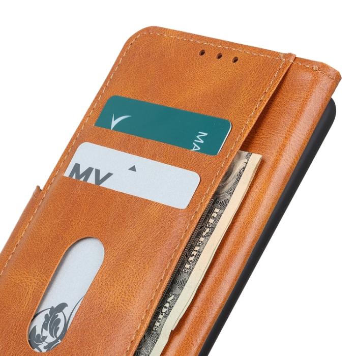 Bild 6, iPhone 14 Pro Max Fodral Crazy Horse Läder Brun