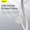 BASEUS 1m 20W PD Type-C - Lightning Flätad Nylon Kabel - Vit