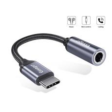 ESSAGER USB-C till 3.5mm AUX Adapter, DAC - Grå