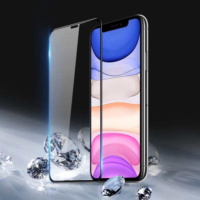 Bild 4, iPhone 11/XR - DUX DUCIS Heltäckande Skärmskydd I Härdat Glas