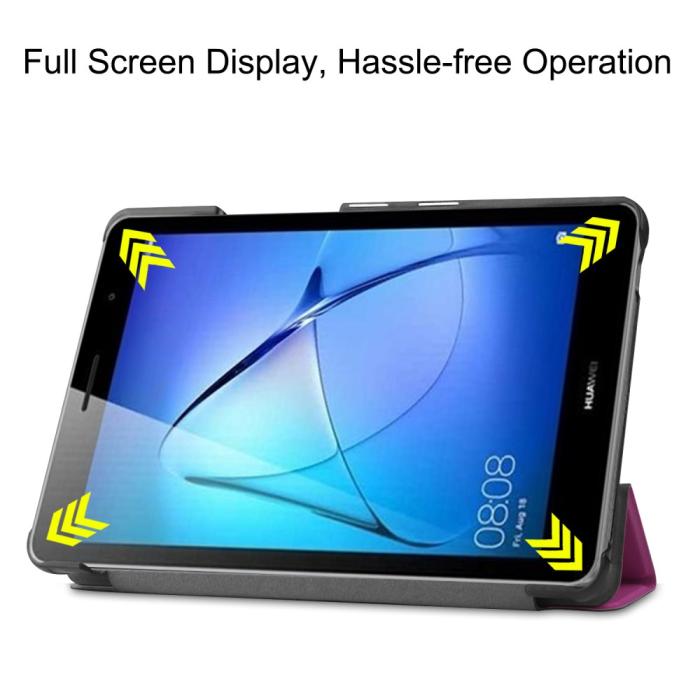 Bild 4, Huawei MatePad T8 - Tri-Fold Fodral - Lila