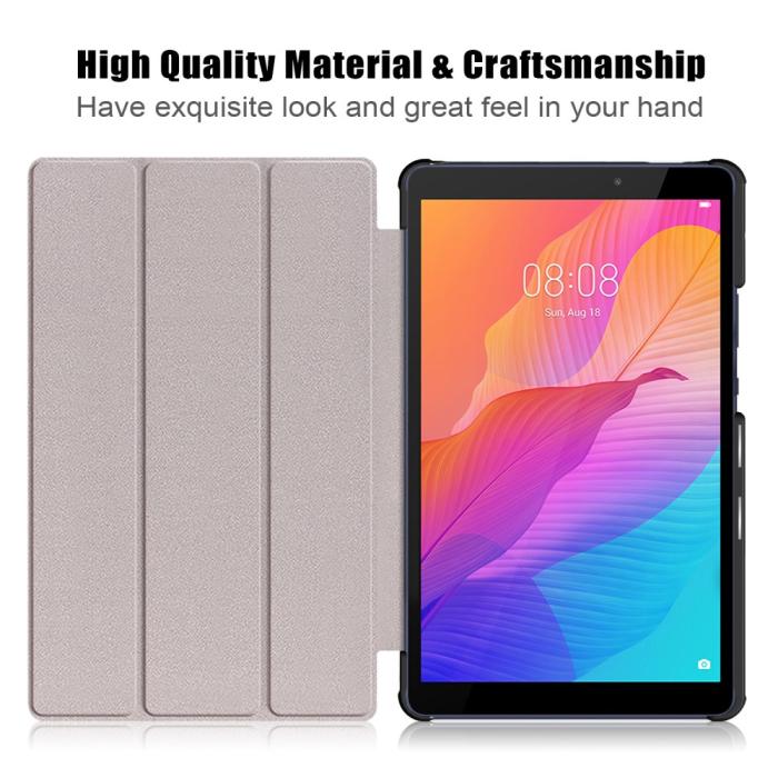Bild 5, Huawei MatePad T8 - Tri-Fold Fodral - Grå