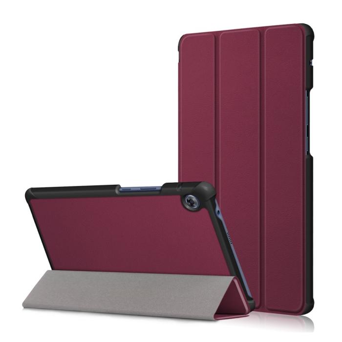Bild 1, Huawei MatePad T8 - Tri-Fold Fodral - Vinröd