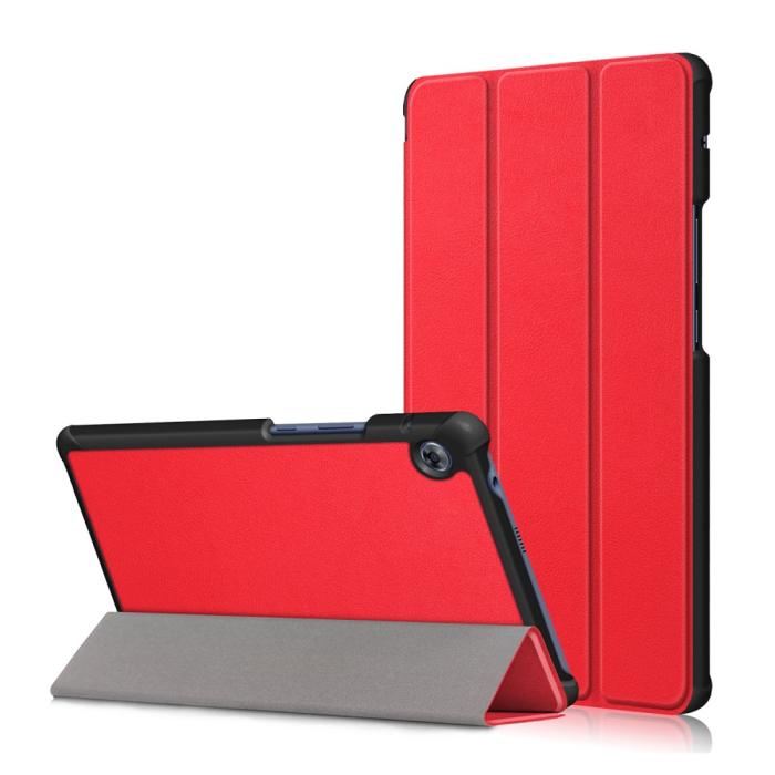 Bild 1, Huawei MatePad T8 - Tri-Fold Fodral - Röd