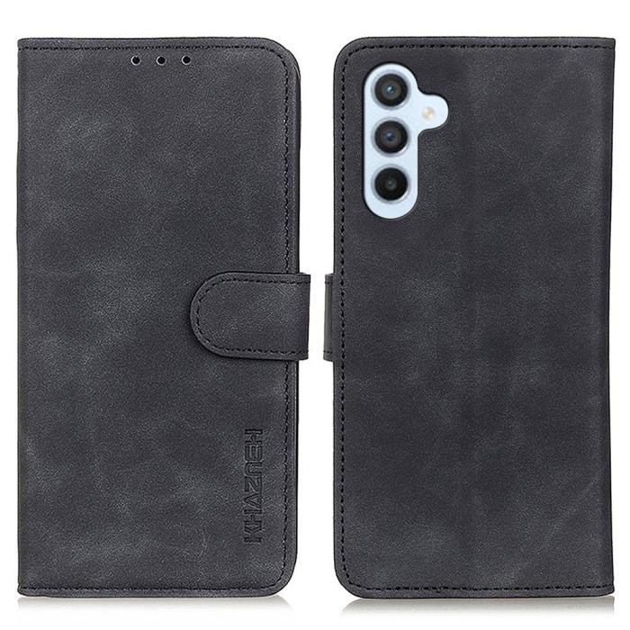 Bild 1, KHAZNEH Galaxy S25 Plus / S24 Plus Fodral Retro Läder Svart