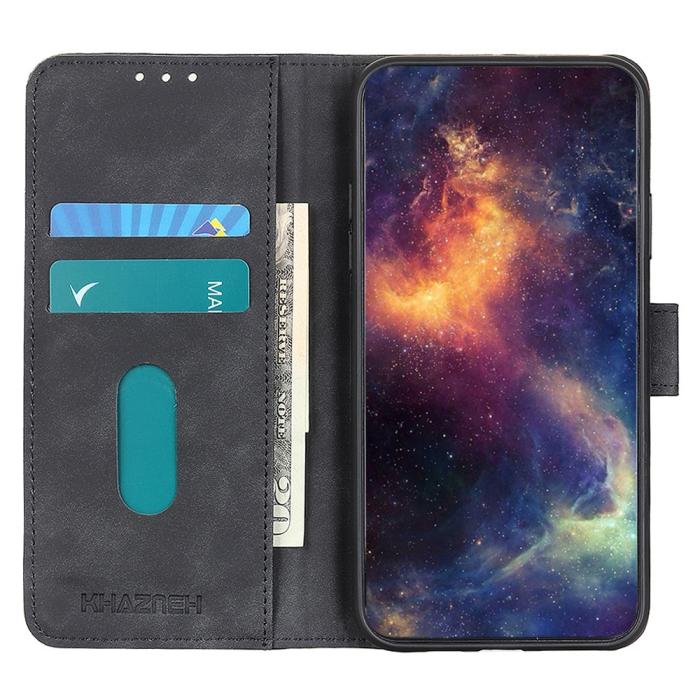 Bild 3, KHAZNEH Galaxy S25 Plus / S24 Plus Fodral Retro Läder Svart