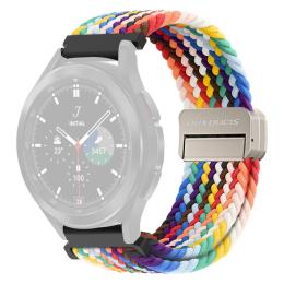 DUX DUCIS Klockarmband 22 mm Flätat Nylon Justerbart Rainbow