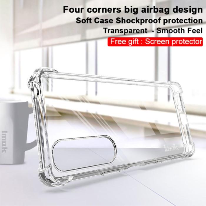 Bild 3, IMAK Sony Xperia 5 III Skal Shockproof TPU + Skärmskydd Transparent