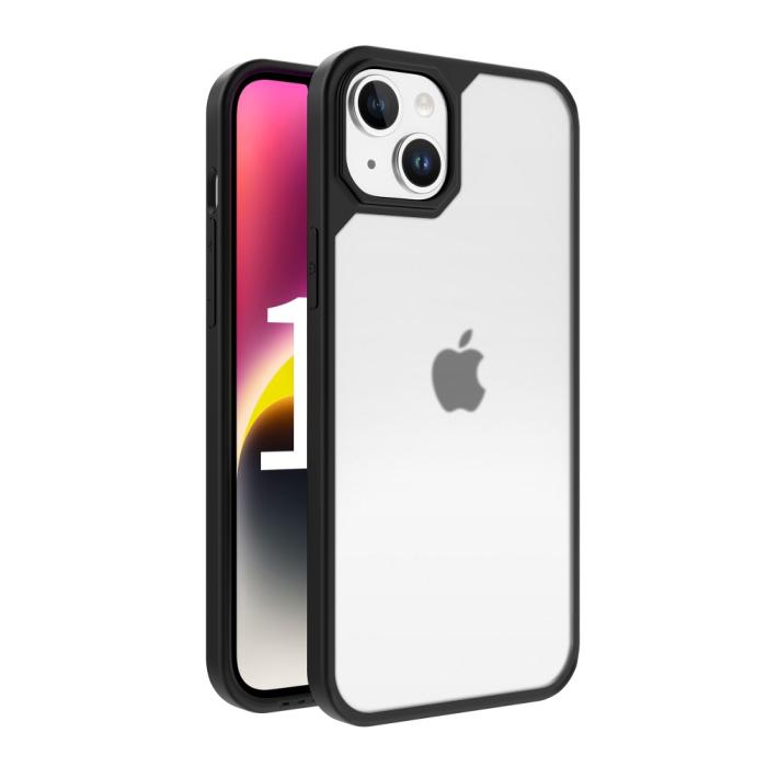 Bild 1, LEEU DESIGN iPhone 15 Skal Hybrid Matt Svart