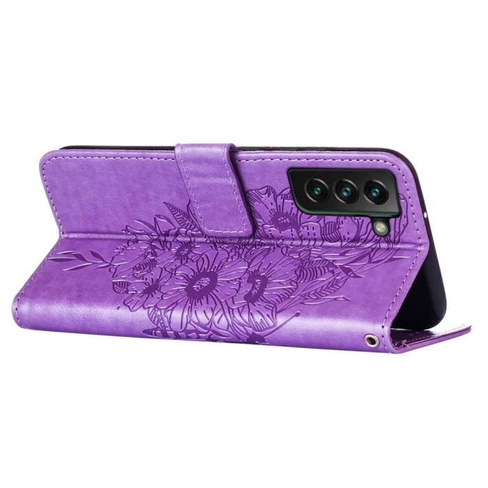 Bild 4, Samsung Galaxy S23 Plus Fodral Fjäril Lila