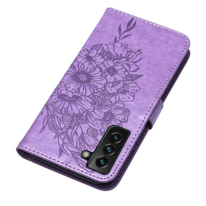 Bild 5, Samsung Galaxy S23 Plus Fodral Fjäril Lila
