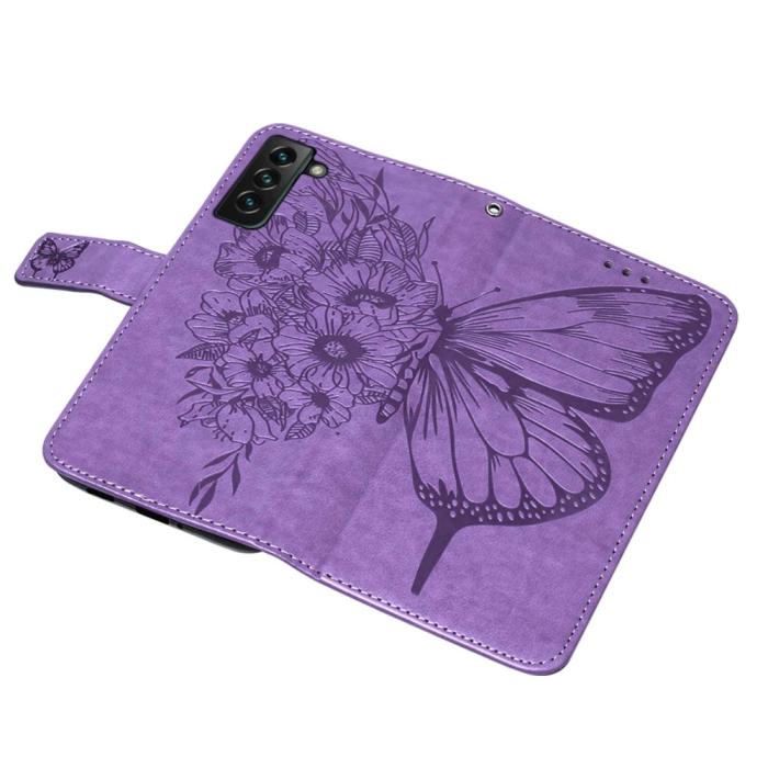 Bild 6, Samsung Galaxy S23 Plus Fodral Fjäril Lila