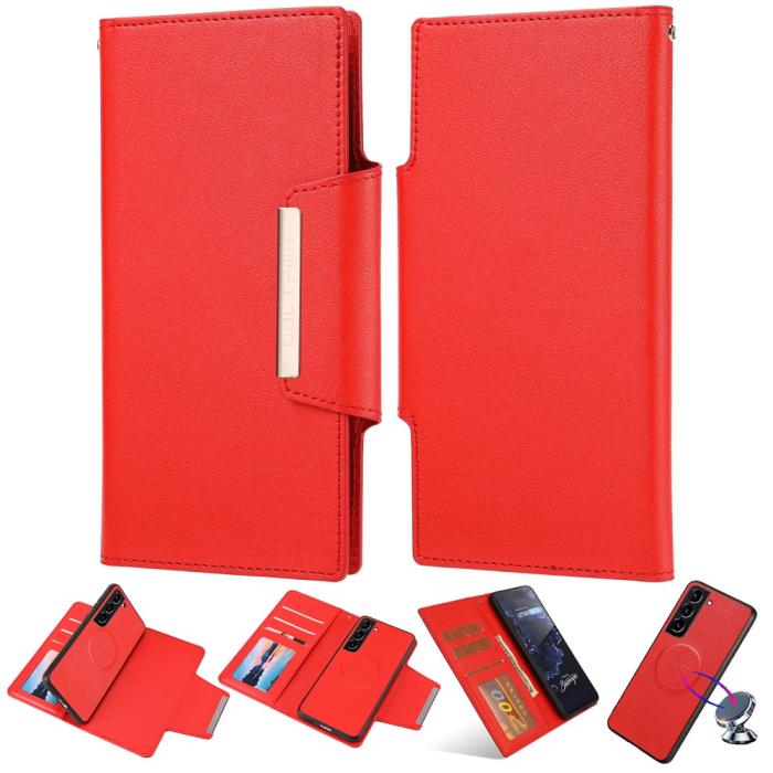 Bild 1, Samsung Galaxy S23 Plus 2in1 Magnet Fodral Röd