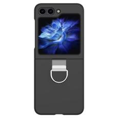 Galaxy Z Flip 6 / 7 FE Skal Skin Touch Ringhållare Svart