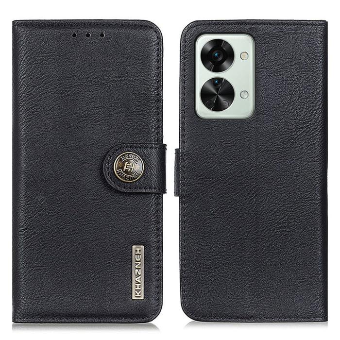 Bild 1, KHAZNEH OnePlus Nord 2T 5G Fodral Läder Svart
