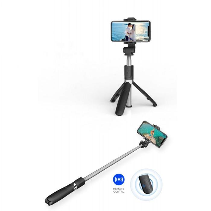Bild 6, Tech-Protect Selfie Stick Tripod Trådlös Svart