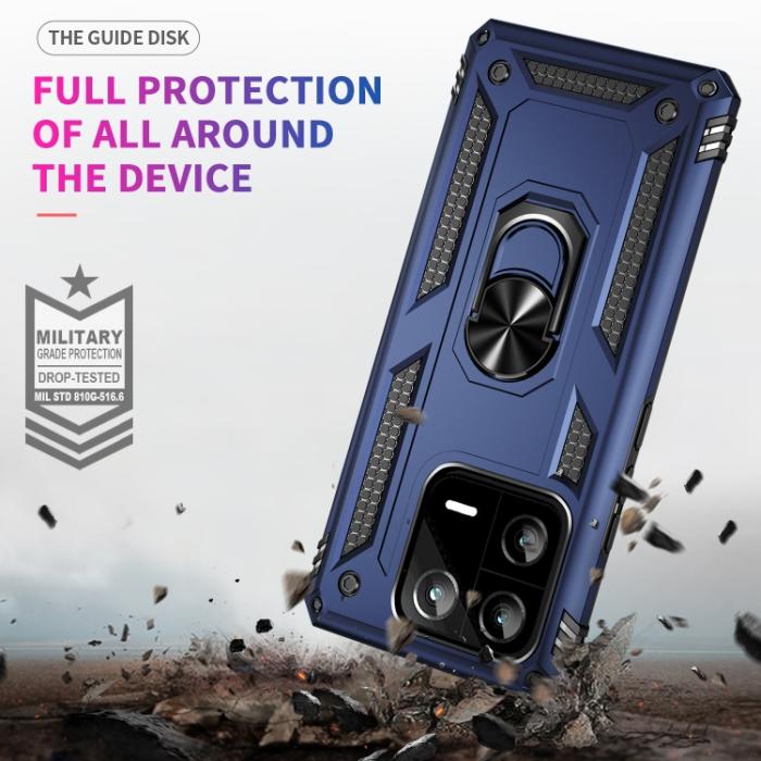 Bild 3, Xiaomi 13 Pro 5G Skal Ring Armor Blå