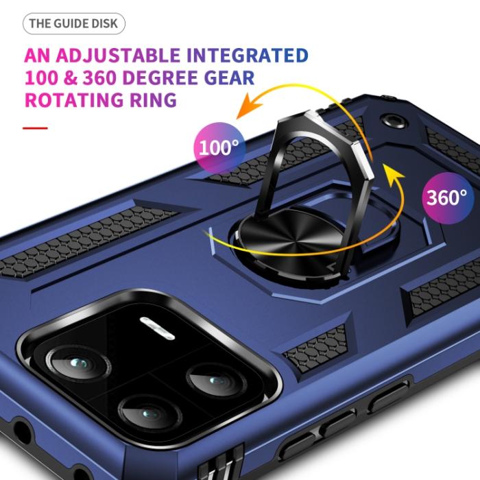 Bild 4, Xiaomi 13 Pro 5G Skal Ring Armor Blå