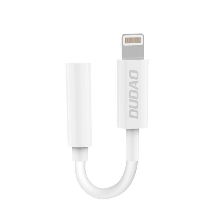Bild 1, Dudao AUX 3.5 mm - Lightning Ljudadapter Vit