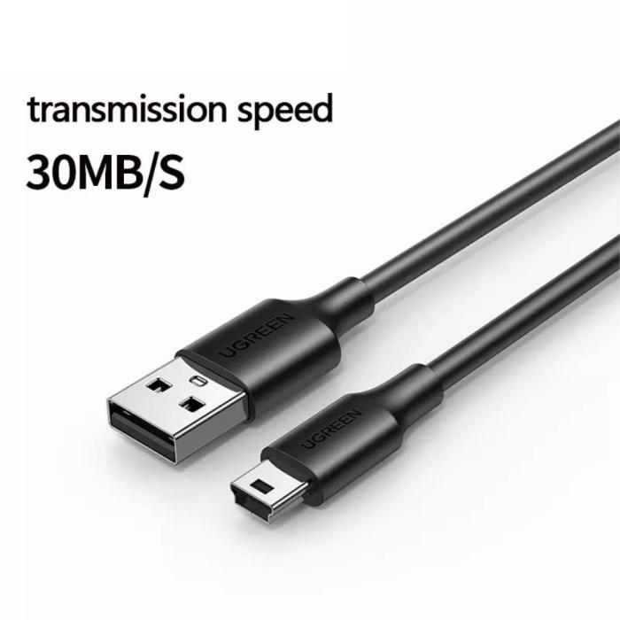 Bild 2, UGREEN 1.5m Mini-USB Kabel Svart