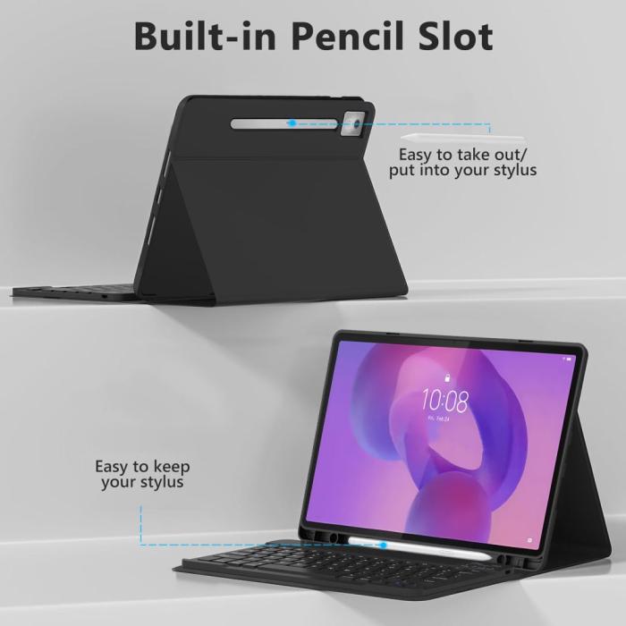 Bild 5, Tech-Protect Lenovo Idea Tab Pro Fodral SC Tangentbord Svart