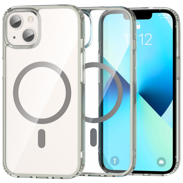 Bild 1, ColorPop iPhone 13 Skal CH MagSafe Transparent/Titanium