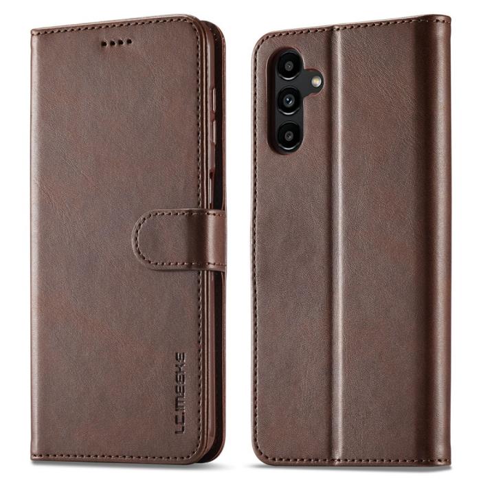 Bild 1, LC.IMEEKE Samsung Galaxy A04s / A13 5G Fodral Läder Brun