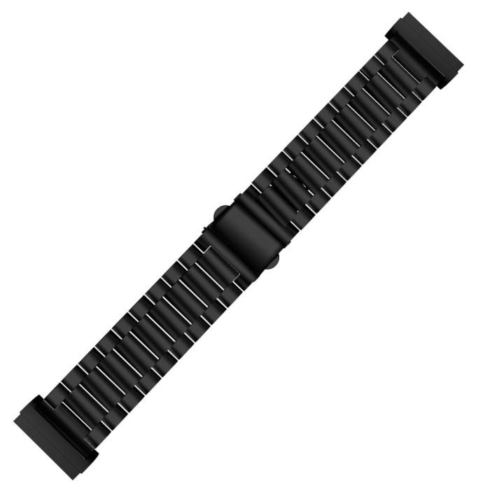 Bild 3, Lyxigt Metallarmband Fitbit Versa 3/Fitbit Sense - Svart