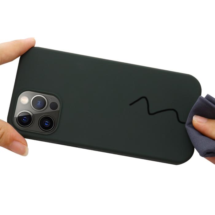 Bild 5, iPhone 13 Pro - MagSafe Liquid Silikon Skal - Mörk Grön