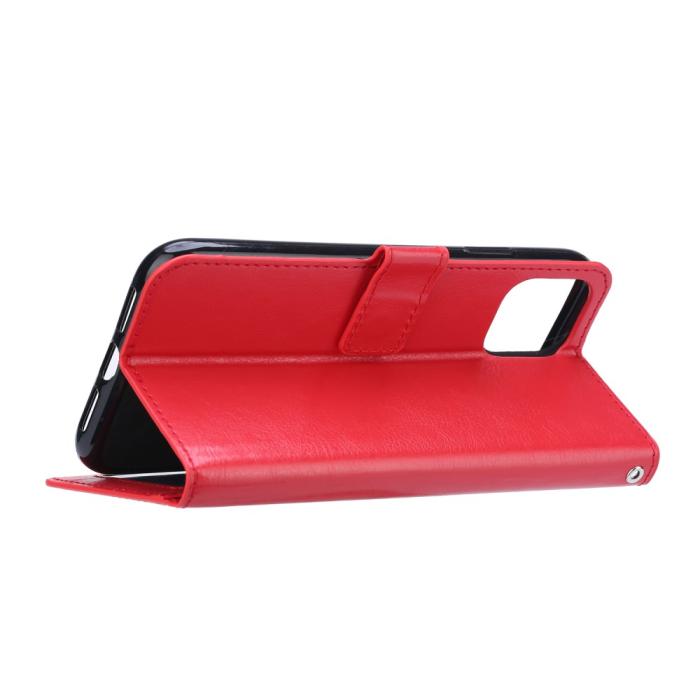 Bild 5, Samsung Galaxy A71 - Crazy Horse Fodral - Röd