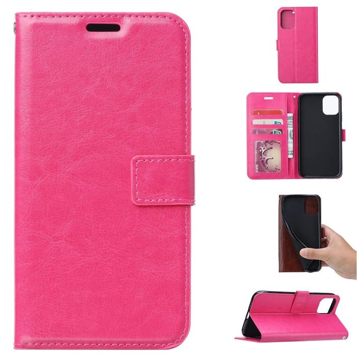 Bild 1, Samsung Galaxy A71 - Crazy Horse Fodral - Rosa