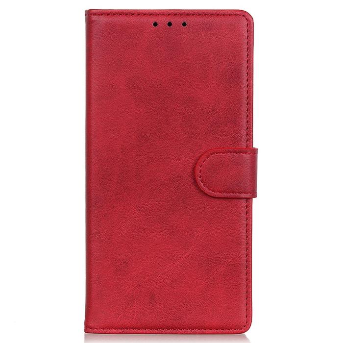 Bild 2, Samsung Galaxy A03 Fodral Solid Läder Röd