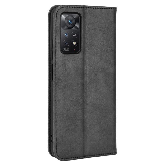 Bild 3, Xiaomi Redmi Note 11 Pro 5G Fodral Flip Vintage Svart