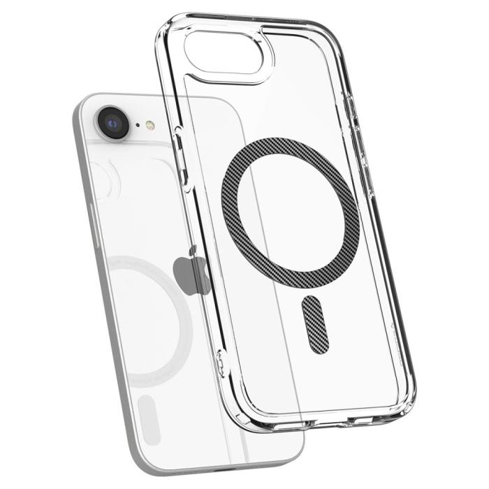 Bild 6, Spigen iPhone 17e/16e Skal MagSafe Mag Ultra Hybrid Carbon Fiber