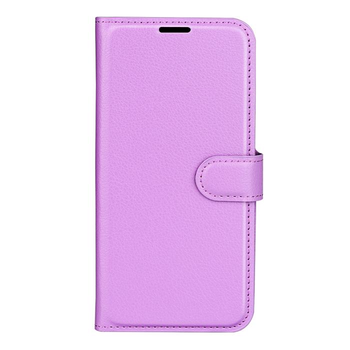 Bild 2, Xiaomi 15T Pro Fodral Litchi Läder Lila
