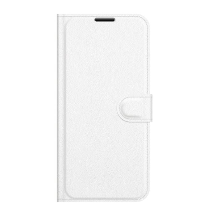 Bild 2, Samsung Galaxy S22 Ultra Fodral Litchi Läder Vit