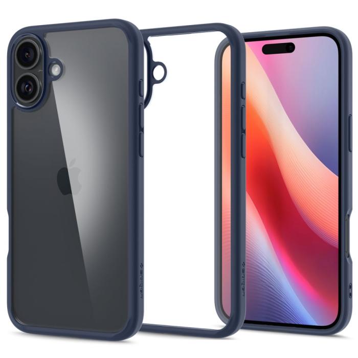 Bild 1, Spigen iPhone 16 Skal Ultra Hybrid Navy Blue