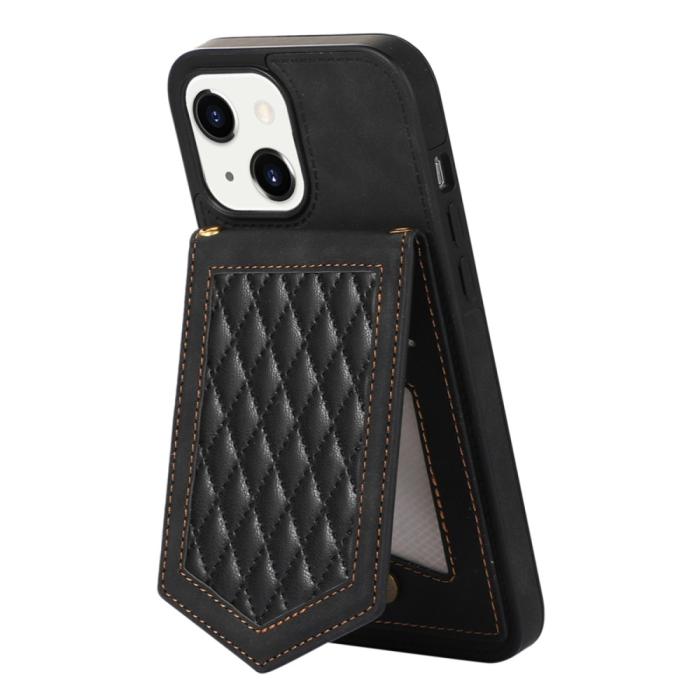 Bild 4, iPhone 15 Skal RFID Kortfack Med Snodd Svart