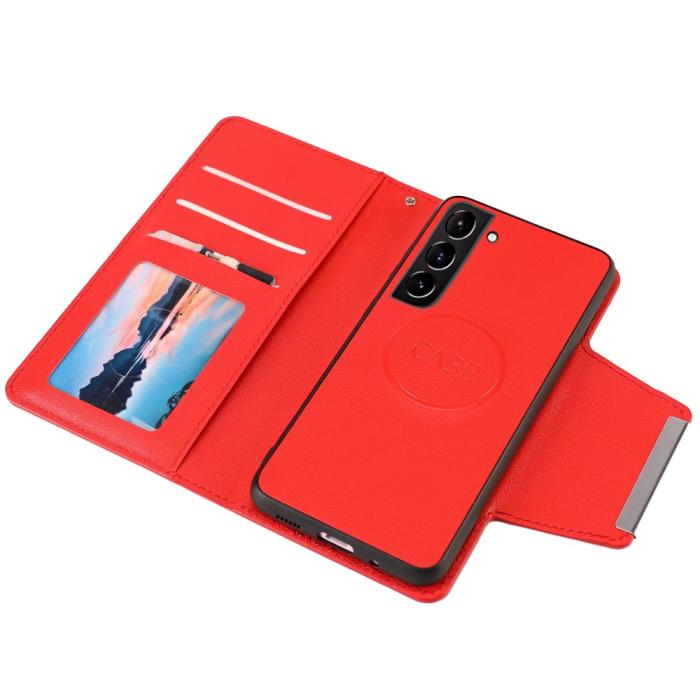Bild 3, Samsung Galaxy S23 Plus 2in1 Magnet Fodral Röd