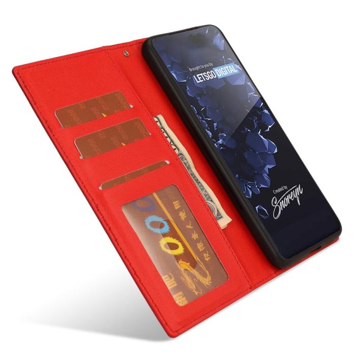 Bild 4, Samsung Galaxy S23 Plus 2in1 Magnet Fodral Röd