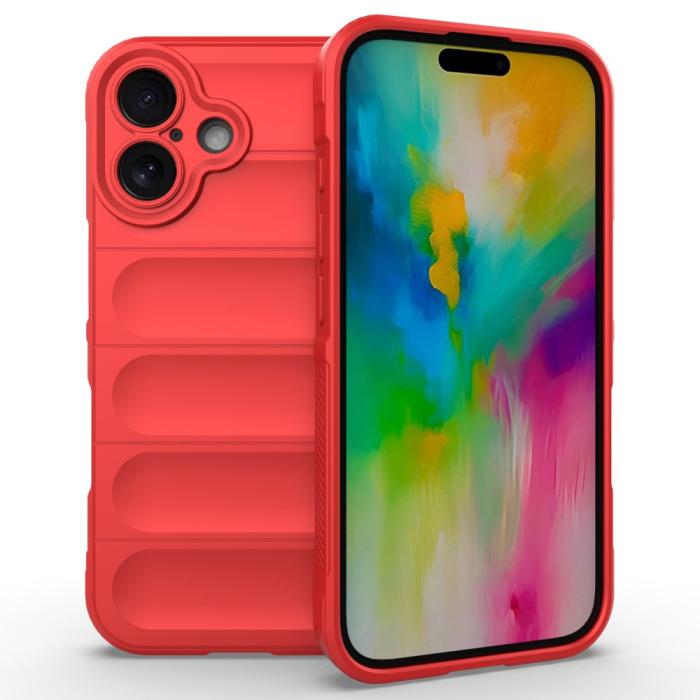 Bild 1, iPhone 16 Plus Skal Magic Shield Röd