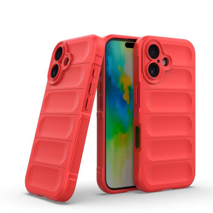 Bild 2, iPhone 16 Plus Skal Magic Shield Röd