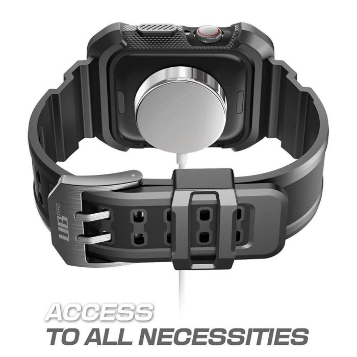 Bild 6, Supcase Apple Watch 44/45 mm Armband Unicorn Beetle Pro Svart