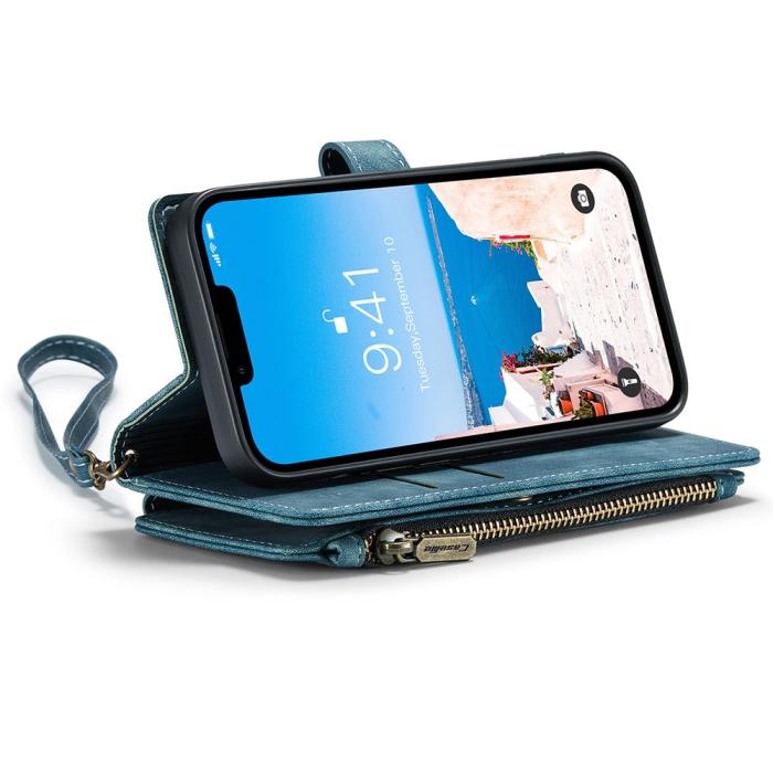 Bild 4, CASEME iPhone 15 Plus Multifunktionellt Fodral Blå