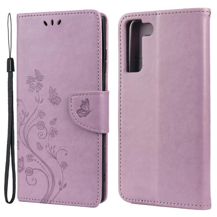 Bild 1, Samsung Galaxy S22 Plus Fodral Butterfly Läder Lila