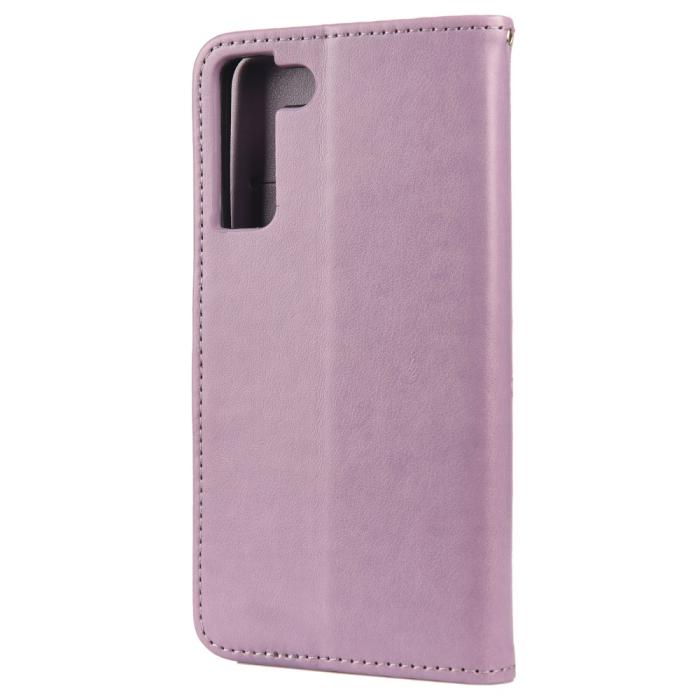 Bild 3, Samsung Galaxy S22 Plus Fodral Butterfly Läder Lila