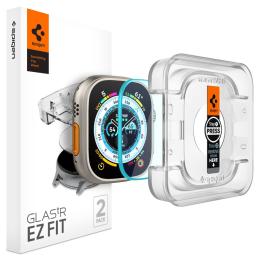 Spigen Apple Watch Ultra 49 mm 2-PACK "Ez Fit" Glas.tR Skärmskydd