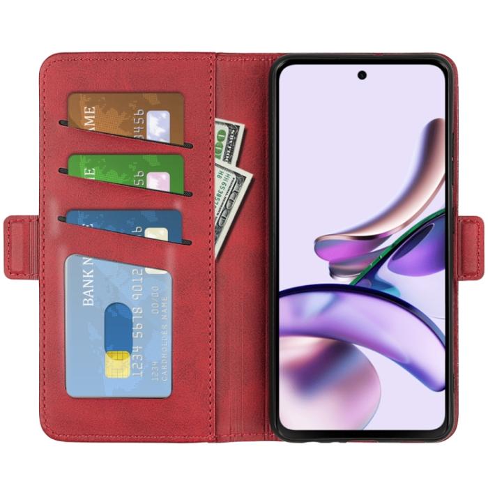 Bild 4, Motorola Moto E13 Fodral Magnetisk Stängning Röd