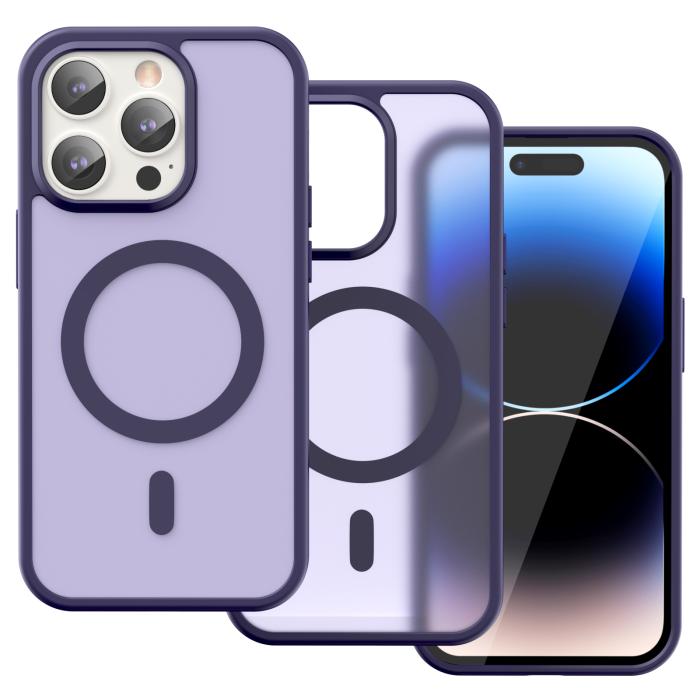 Bild 2, ColorPop iPhone 14 Pro Skal CH MagSafe Matt Lila