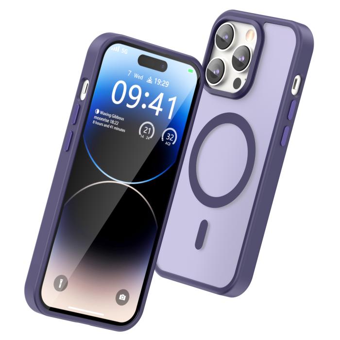 Bild 3, ColorPop iPhone 14 Pro Skal CH MagSafe Matt Lila